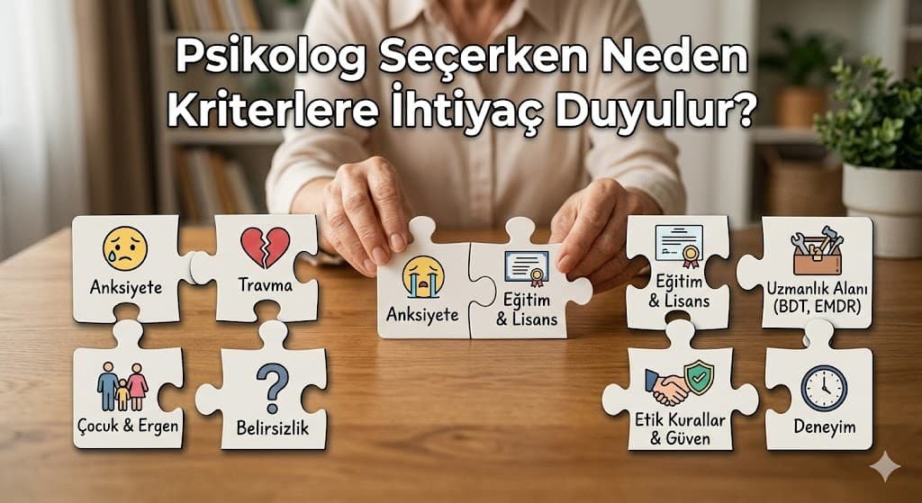 Psikolog Seçerken Neden Kriterlere İhtiyaç Duyulur? Psikolog Seçerken Neden Kriterlere İhtiyaç Duyulur?